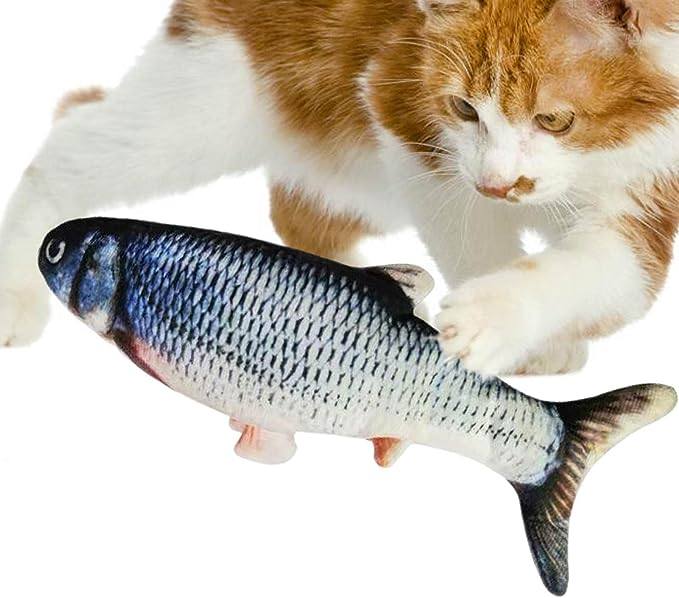 Kedi Naneli, Çıngıraklı Peluş Kedi Oyuncağı Balık