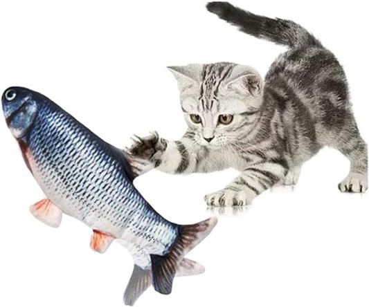 Kedi Naneli, Çıngıraklı Peluş Kedi Oyuncağı Balık